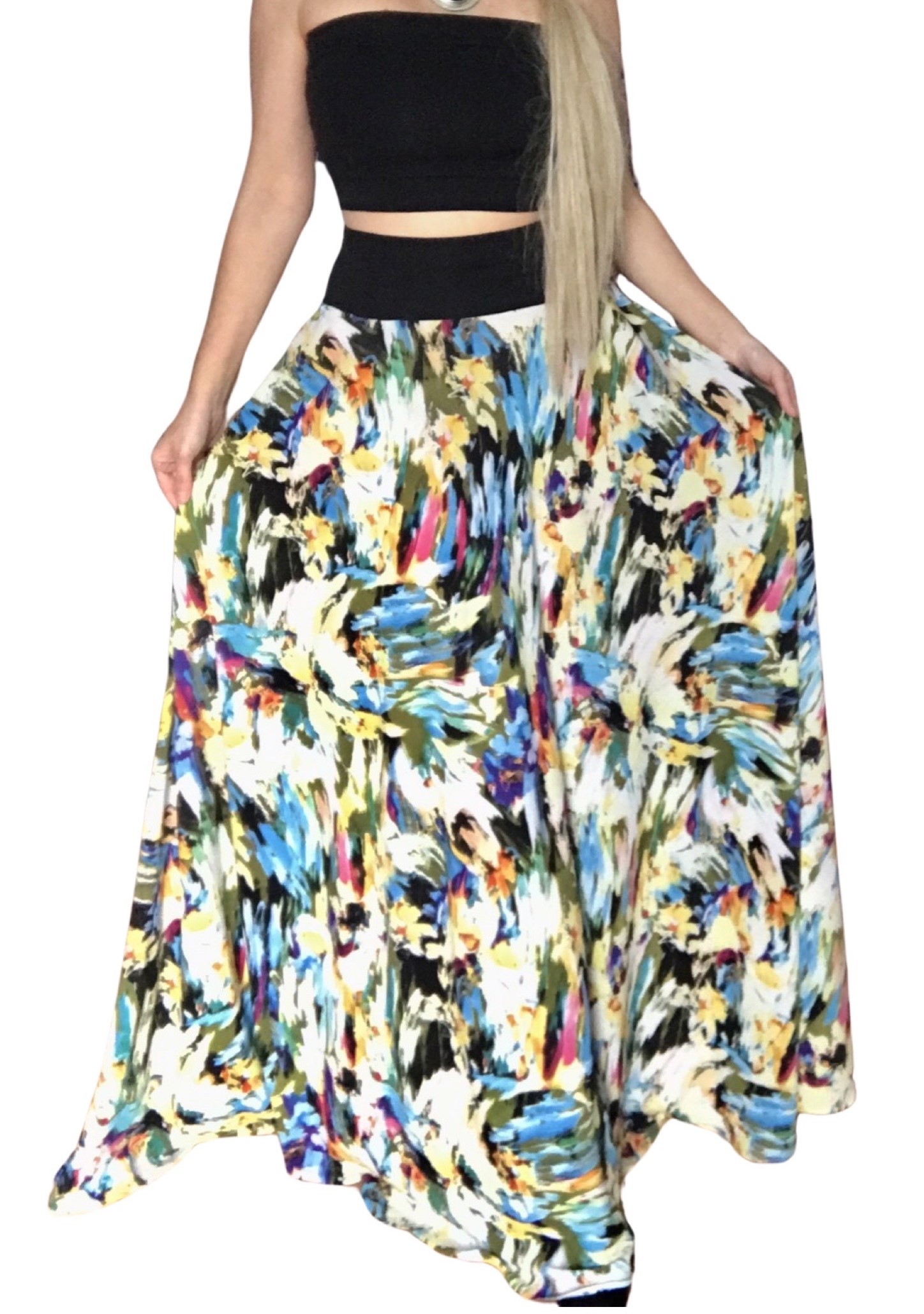 Dlouhá letní sukně multicolor BOROS SK-L-MC01